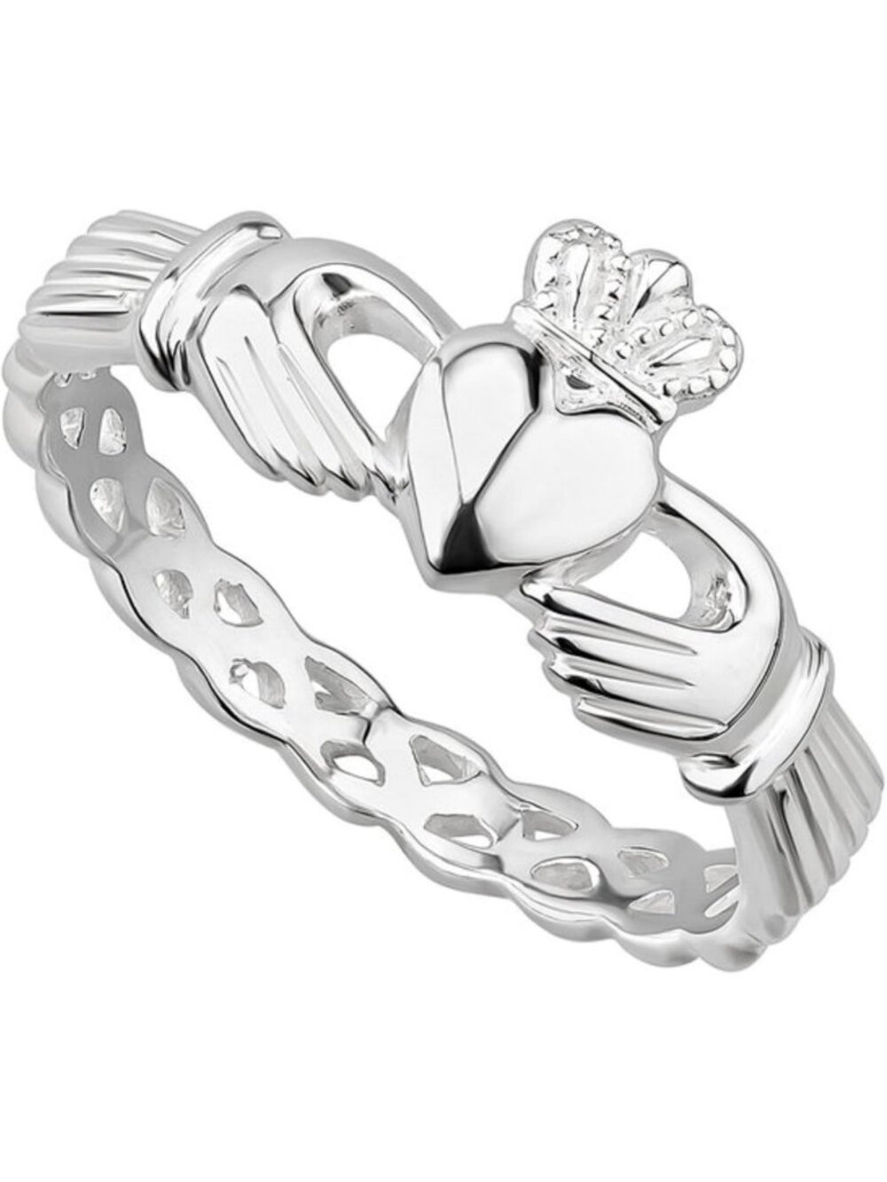 Handmade Irish Claddagh Ring for Women, Unique Dublin Jewelry Gift, Adjustable